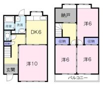 世古ハイツの間取り画像