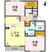 ショコラコート Ⅰの間取り画像