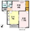 セジュールすみれ館 Bの間取り画像