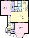 アムラインBの間取り画像