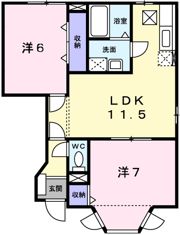 アムラインBの間取り画像
