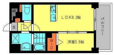 lever du soleil(ルヴェ ドゥ ソレイユ)の間取り画像