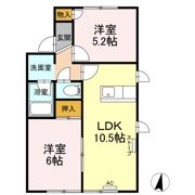 ハイネス自由ヶ丘 Bの間取り画像