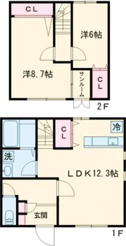OdenseⅡの間取り画像