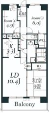 白井ロジュマンの間取り画像