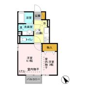 ヴェールクレール Bの間取り画像