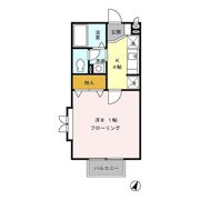 ハイツ暁苑の間取り画像