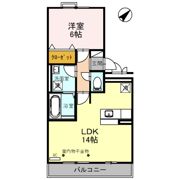 リビングタウン小松弐番館 A棟の間取り画像