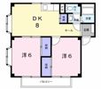 ハイツかるてっとAの間取り画像