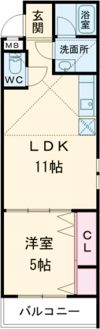 フジパレス牧野の間取り画像