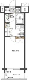 エンクレスト天神の間取り画像