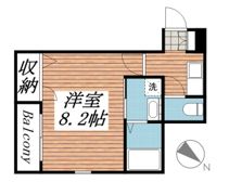 クレフラスト豊四季の間取り画像