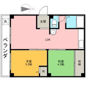 寺田ハイツの間取り画像