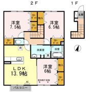 フォーチューンⅠの間取り画像