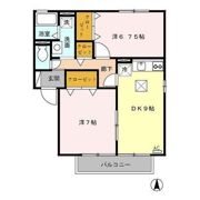 ウィルモア朝霧台 Aの間取り画像