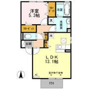 ボヌール Kの間取り画像