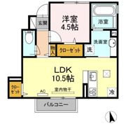 Grand Soleil（ｸﾞﾗﾝﾄﾞｿﾚｰﾕ） B棟の間取り画像