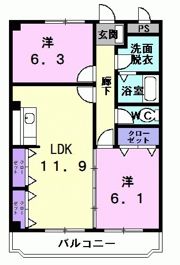 エステート春日井の間取り画像