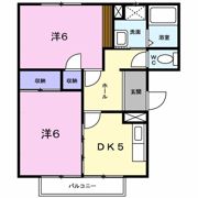 コーポ一水の間取り画像