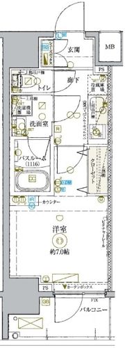 KDXレジデンス池袋ウエストの間取り画像