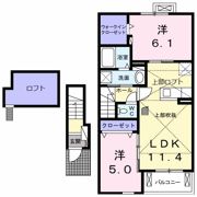 フレンドリームーンBの間取り画像