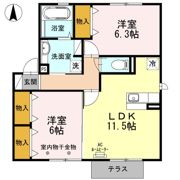 グランデ泉中央の間取り画像