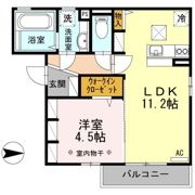 セジュール中越の間取り画像