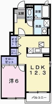 ベル アンジュⅡの間取り画像