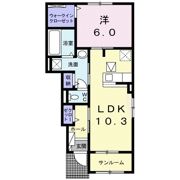 エクセレント スクエアCの間取り画像