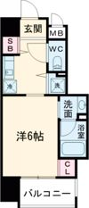 エスティライフ三宮東の間取り画像