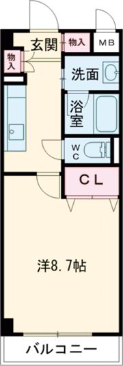 パスライト枚方香里園の間取り画像