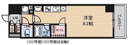 アスヴェル神戸元町海岸通の間取り画像