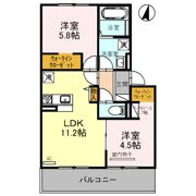 セジュール南耳原の間取り画像