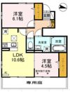 リビオン中野北Ⅱの間取り画像