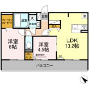 メゾンドール東谷山 A棟の間取り画像