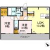 メゾンドール東谷山 A棟の間取り画像