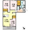 メゾンドール東谷山 A棟の間取り画像