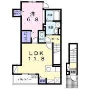St．Heart小倉 Nの間取り画像