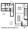 クリスタルK学研都市の間取り画像