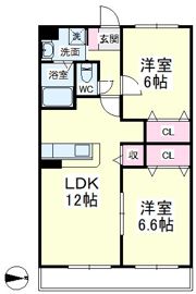 マンション白樺Ⅰの間取り画像