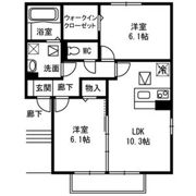 エスポワールAB A棟の間取り画像