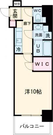 アスヴェル神戸元町Ⅱの間取り画像