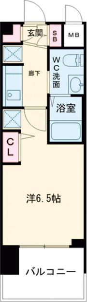 エステムコート神戸ハーバーランド前Ⅴアクアの間取り画像