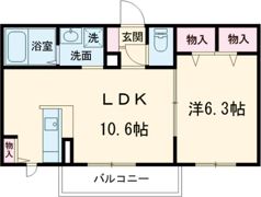 シャーメゾンⅡ原分ヒルズの間取り画像