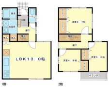 南畝町戸建の間取り画像