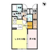 グランモア三好 Aの間取り画像