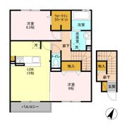 オルテンシア Ⅰの間取り画像