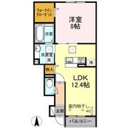 ポートランドAB A棟の間取り画像