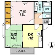 ハイカムールKM B棟の間取り画像