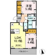 ドヌール・エスパース A棟の間取り画像
